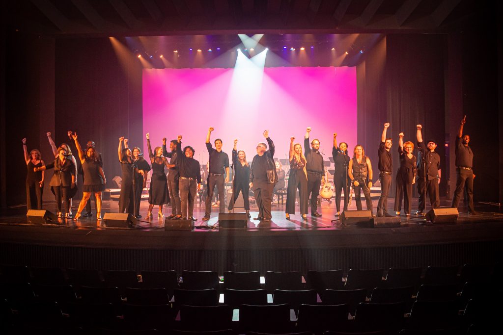 Performers onstage