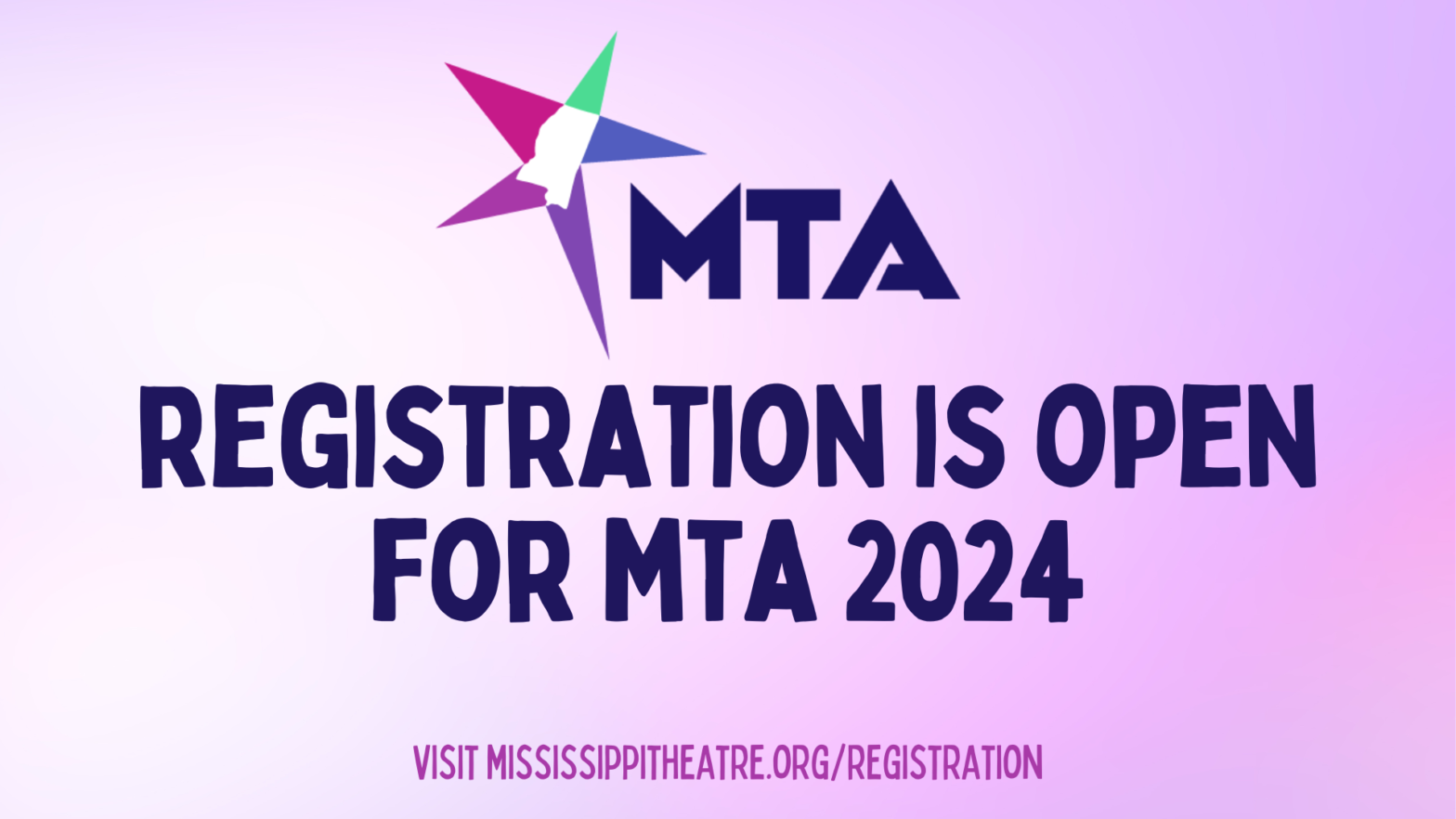 Register for MTA 2024 Mississippi Theatre Association